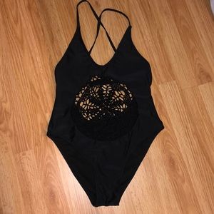 NWOT cupshe one piece suit with crochet detail!